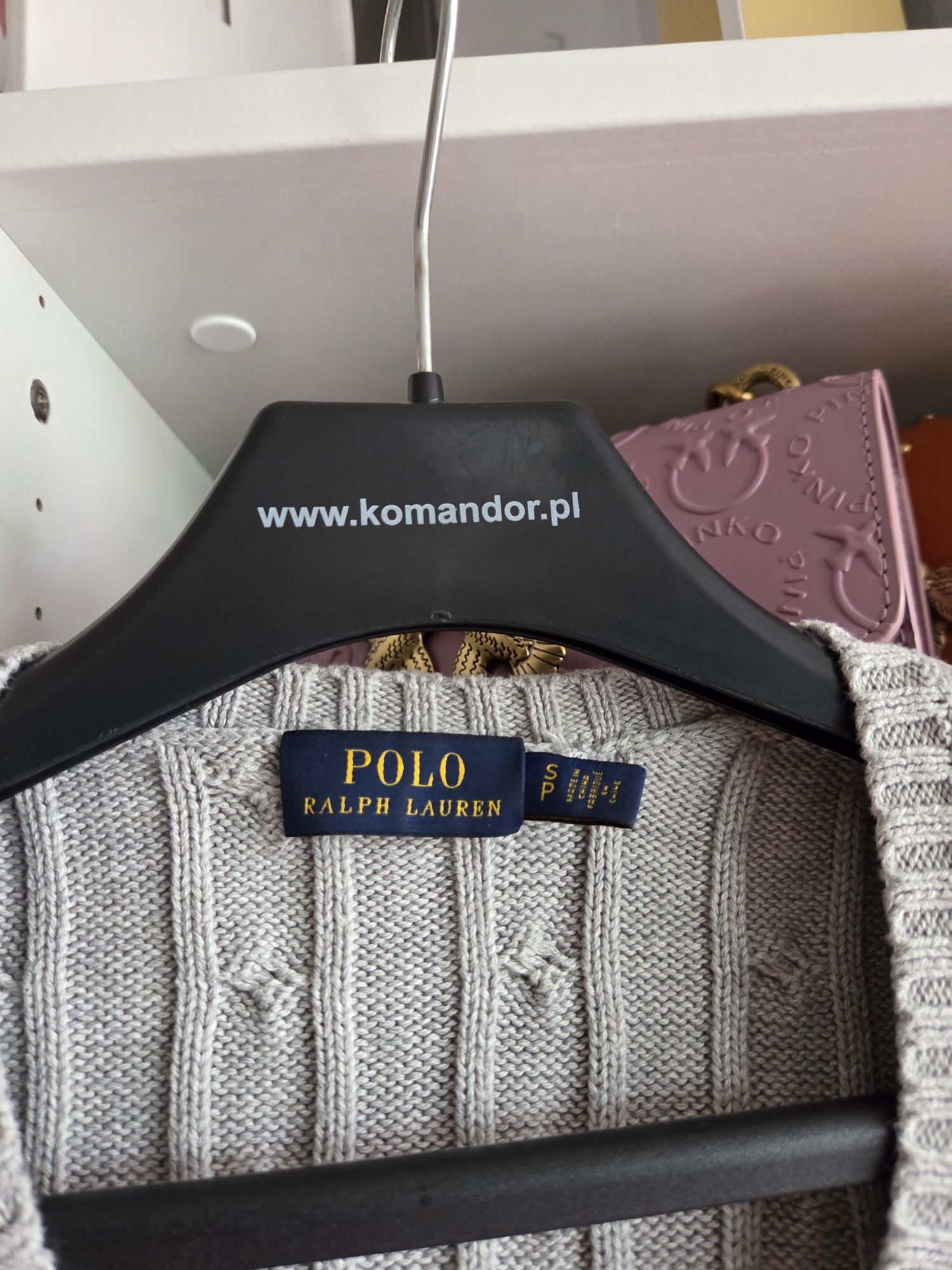 Sweterek Ralph Lauren warkocz s xs