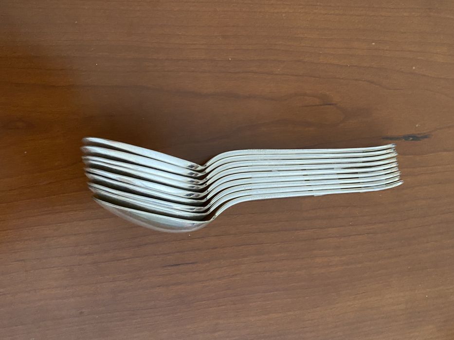 Coleccao de talheres antigos franceses em plaque de prata