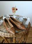 High quality real brown leather flat shoes skórzane baleriny
Quiet Lux