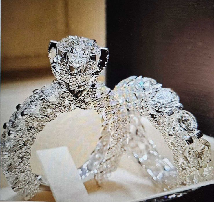 Набор із 2-х ккаблучек з кристалами цірконія, р.16,5 р.17,3 р.18  р.19