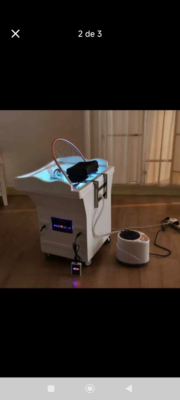 Head SPA Portátil com Fototerapia e Vaporização de Ozono