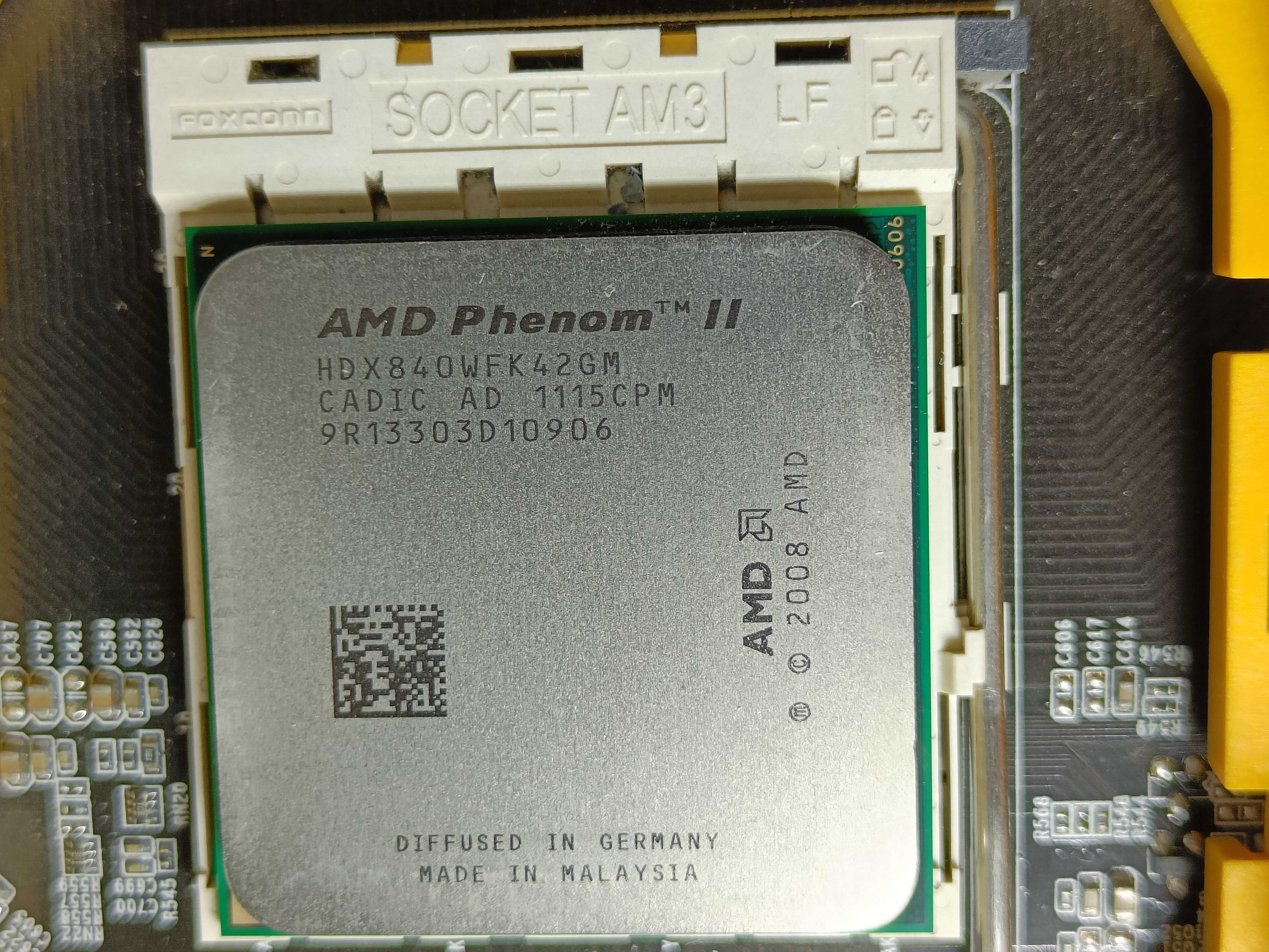 КОМПЛЕКТ Материнська AMD FAXCONN A78AX 3.0 + проц Phenom II 840X4 sAM3