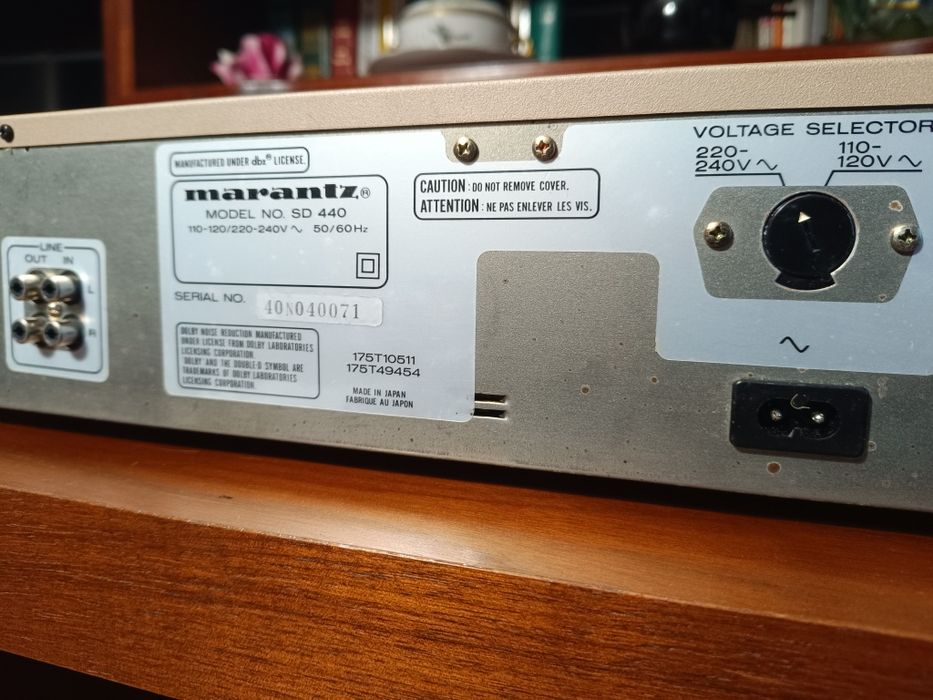 Deck Cassetes Marantz SD 440 "Vintage Golden Áudio"