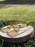 Óculos de sol estilo moscot