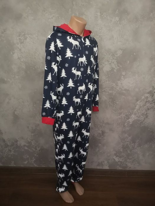 Чоловічий новорічний кігурумі комбінезон олень М новий рік Різдво