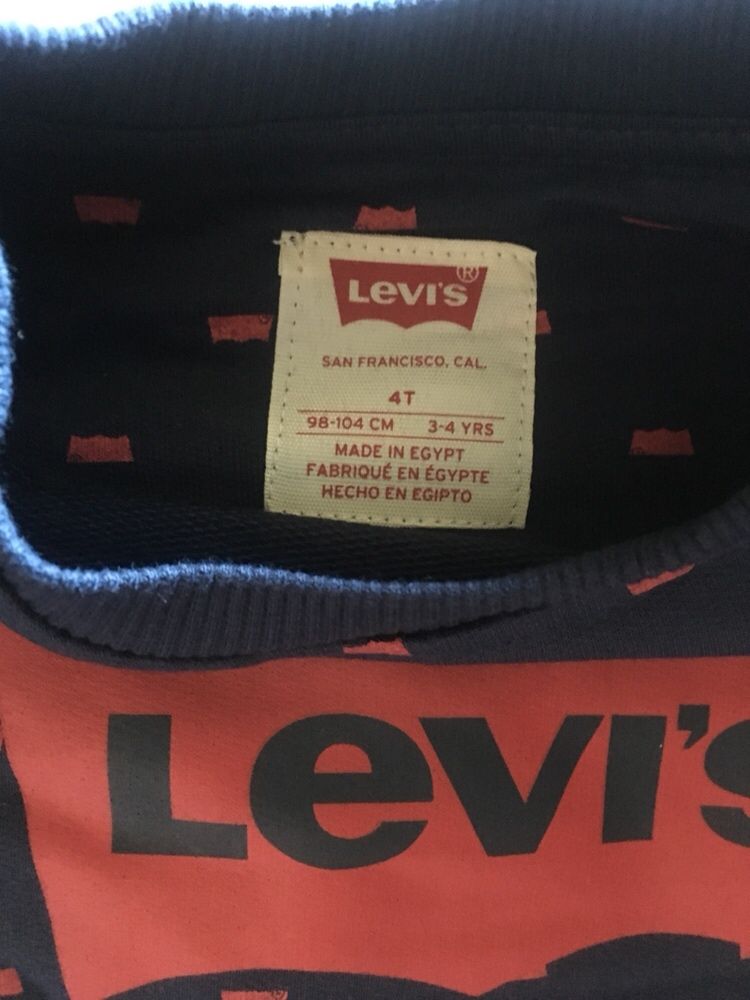 Детский свитер Levi’s Kids, оригинал, новый, 4 года