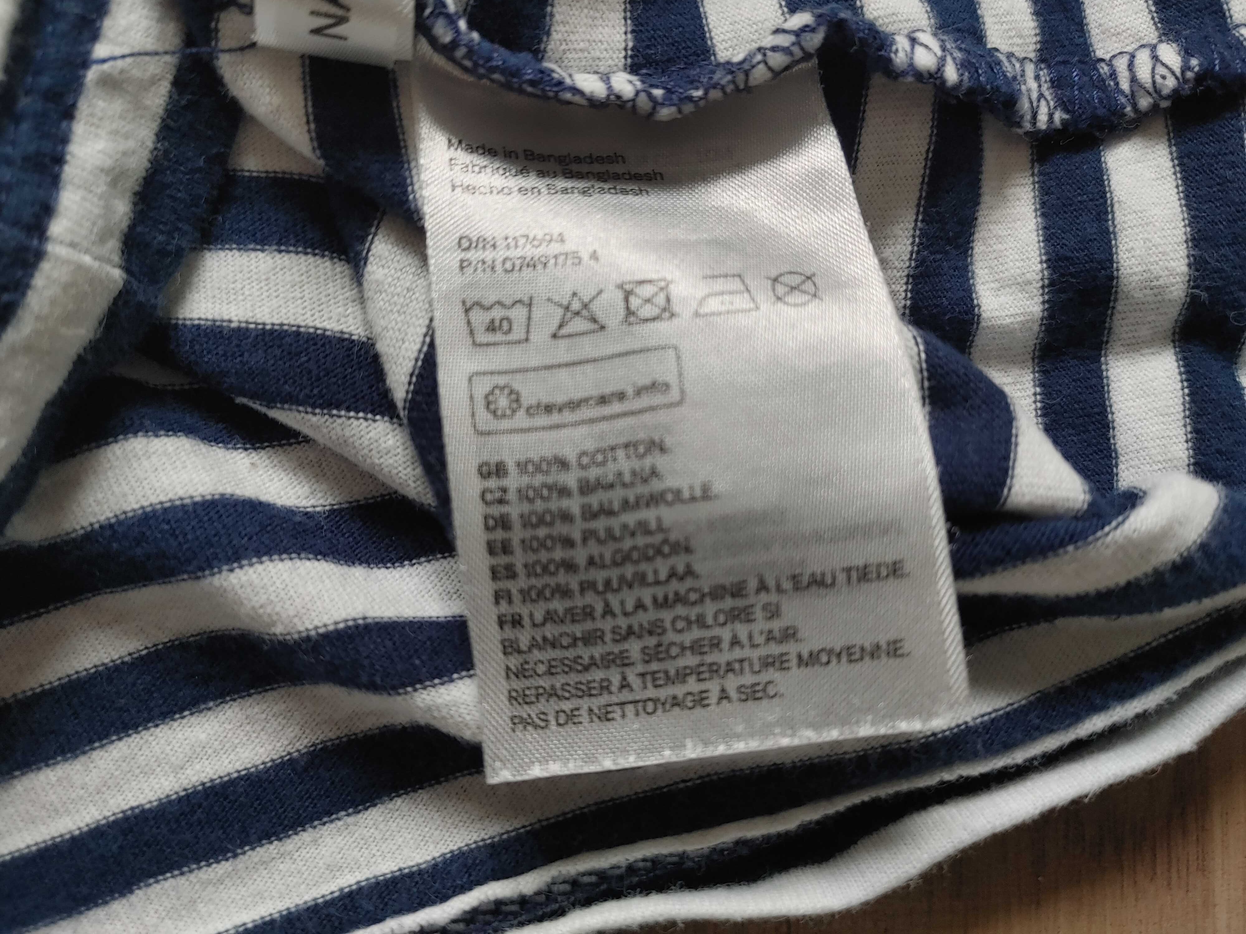 H&M koszulka bluzka z długim rękawem 122 128