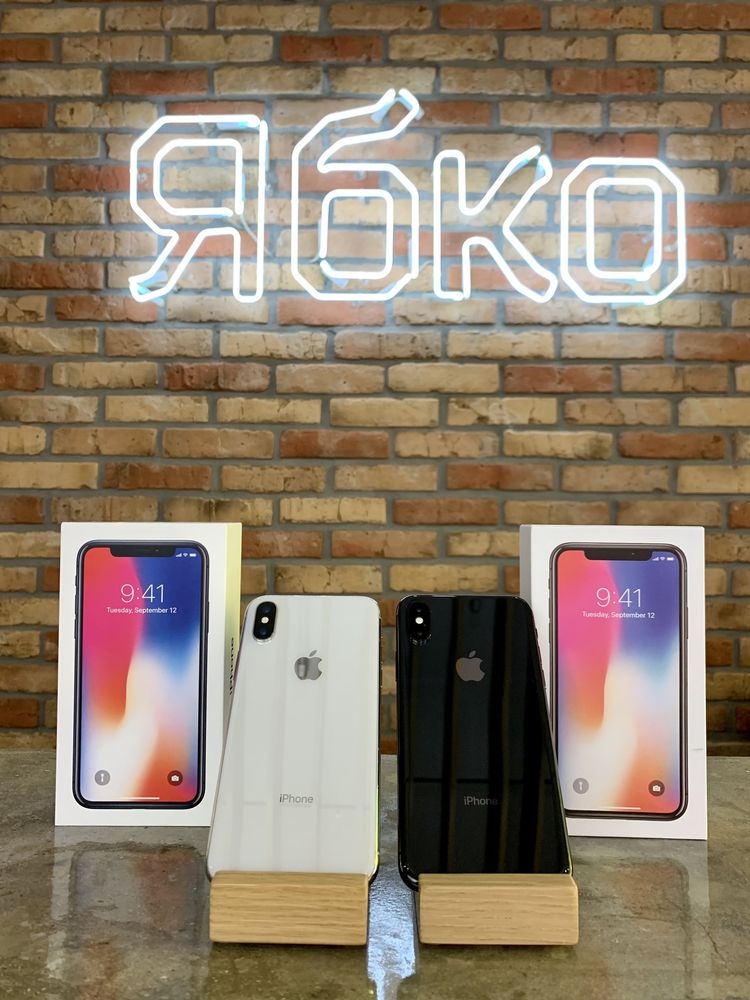 USED iPhone X 64/256gb space \silver Ябко Театральна 7 КРЕДИТ,ОЧ
