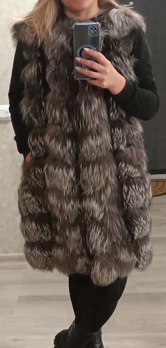 Жилетка з натурального хутра, М