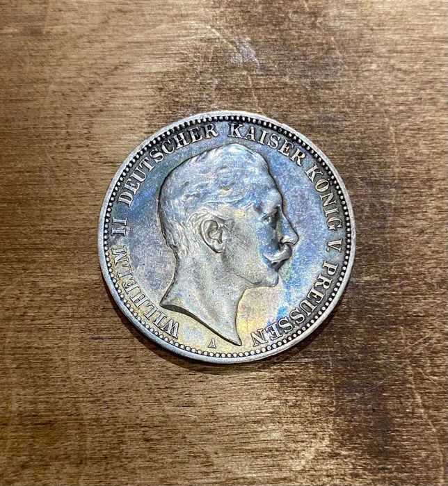 Moneta Cesarstwo Niemieckie 3 marki 1910