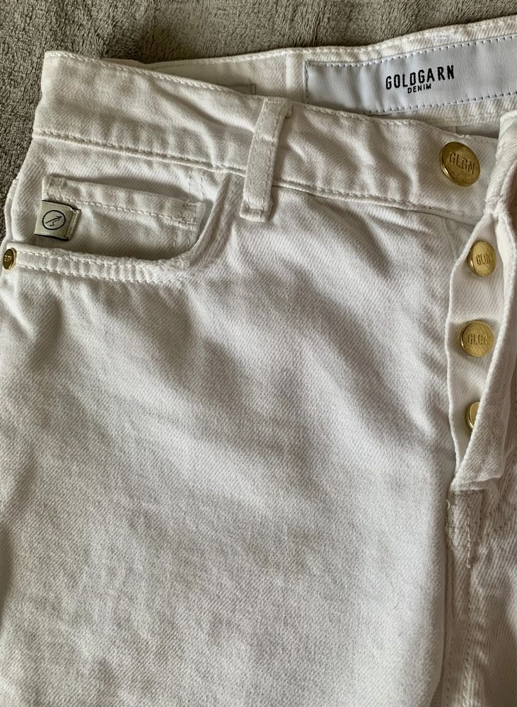 Goldgarn Denim spodnie białe z przetarciami rozmiar XS