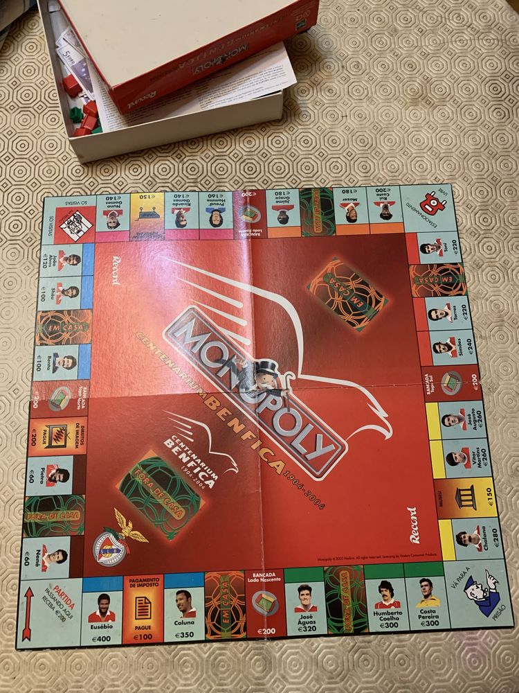 Monopoly SLBenfica 1904 a 2004 ORIGINAL Hasbro usado