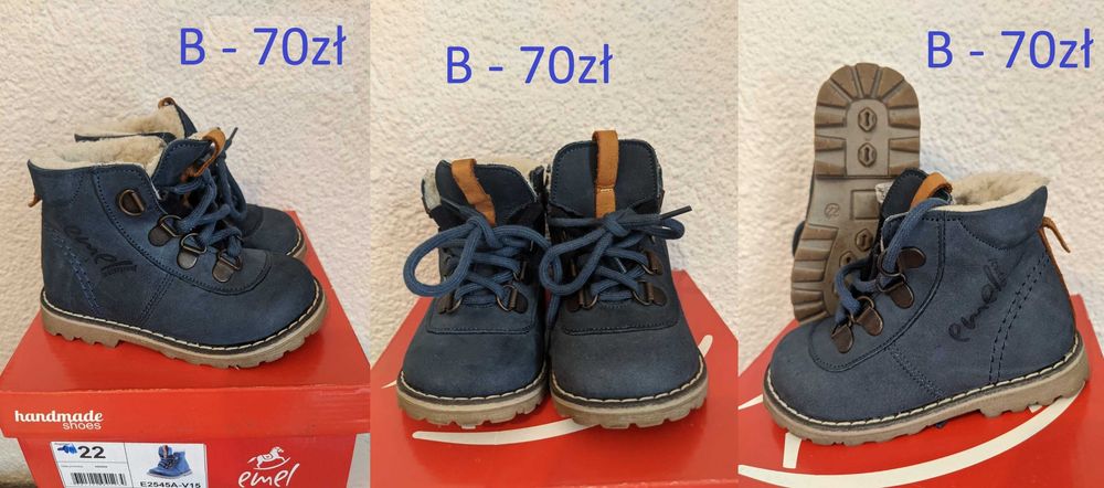 Buty zimowe, trapery, sandały, emel, GEOX nr 22, 23, 24, 25 jak nowe!