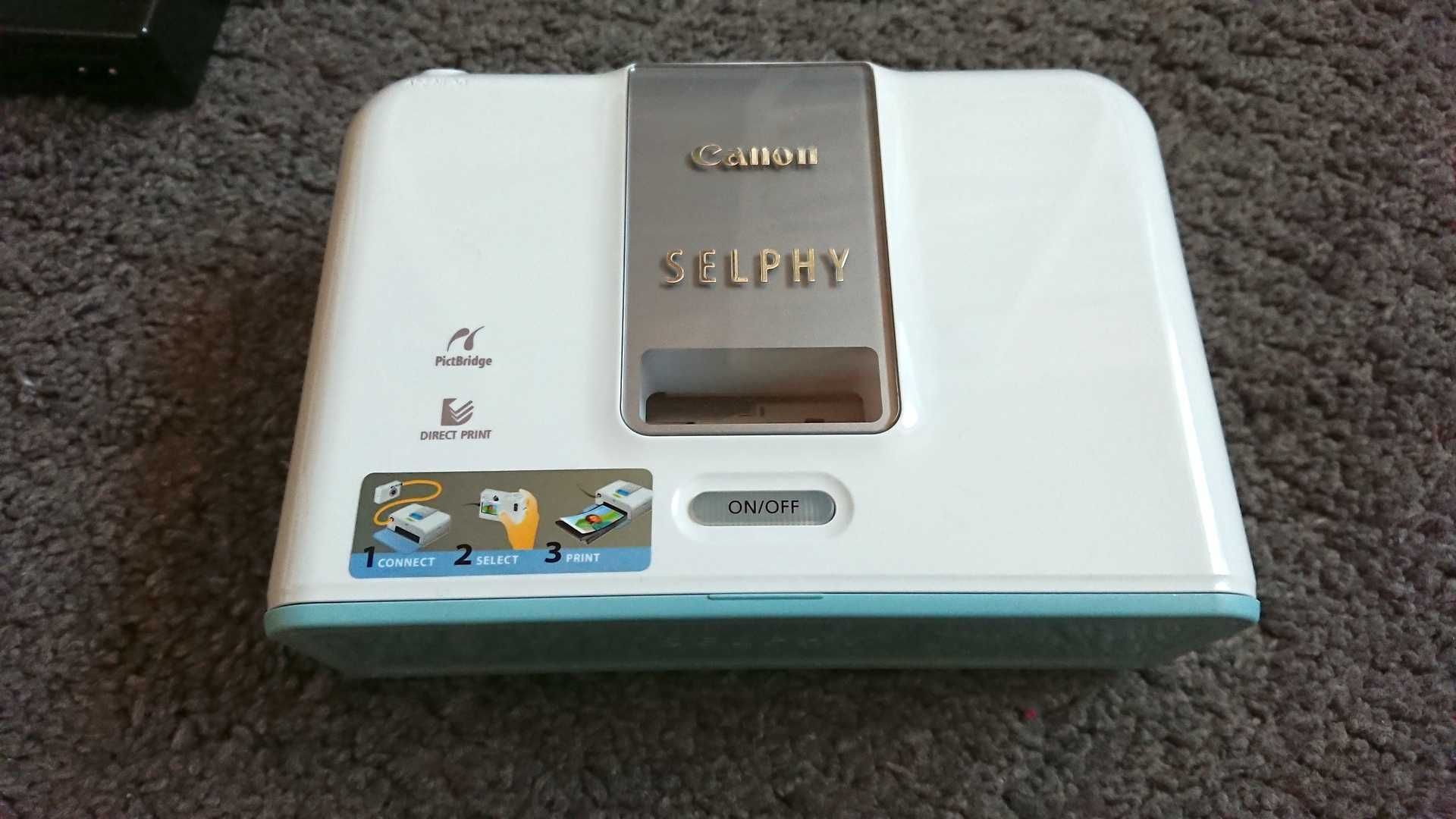 Canon Selphy CP200 (uszkodzona) + zasilacz + tacka