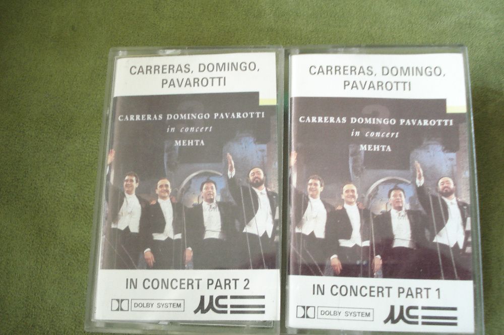 Zestaw kasety Magnetofonowych 3 szt. Koncert 3 Tenorów, L. Pavarotti