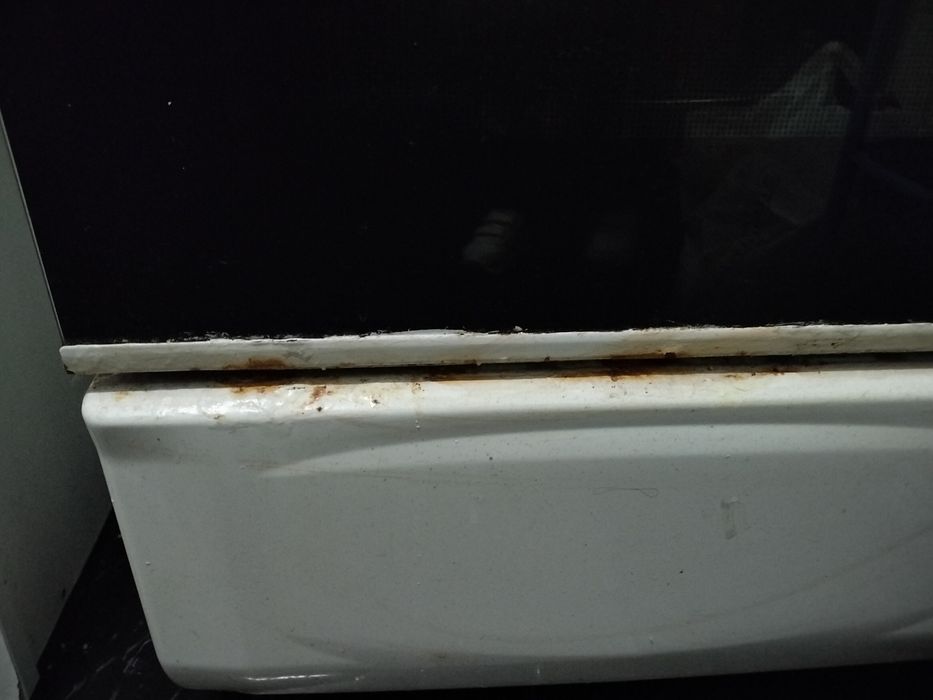 Fogão a gás a funcionar