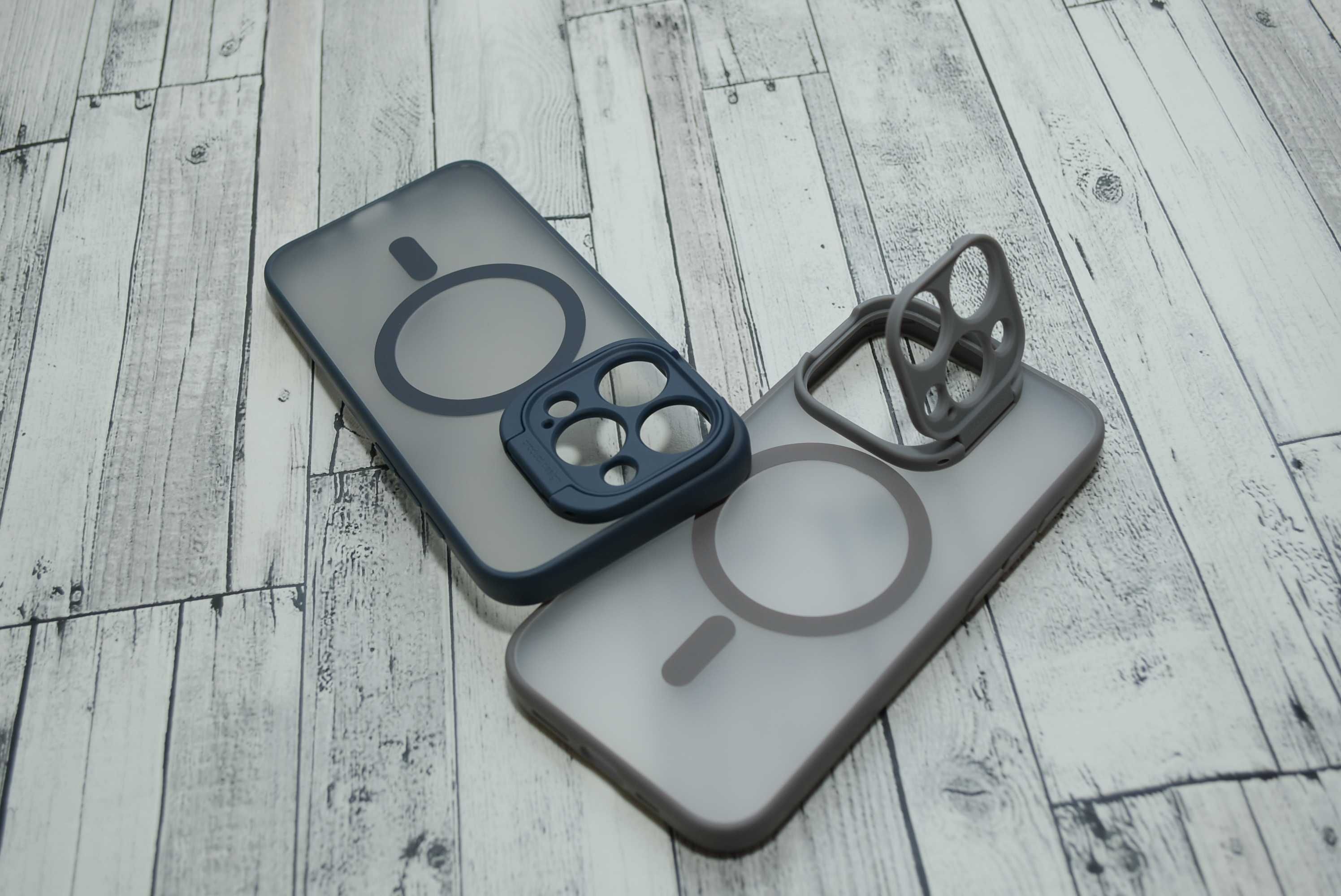 Премиум чехол матовый iPhone 15 pro max Natural Blue Titan magsafe