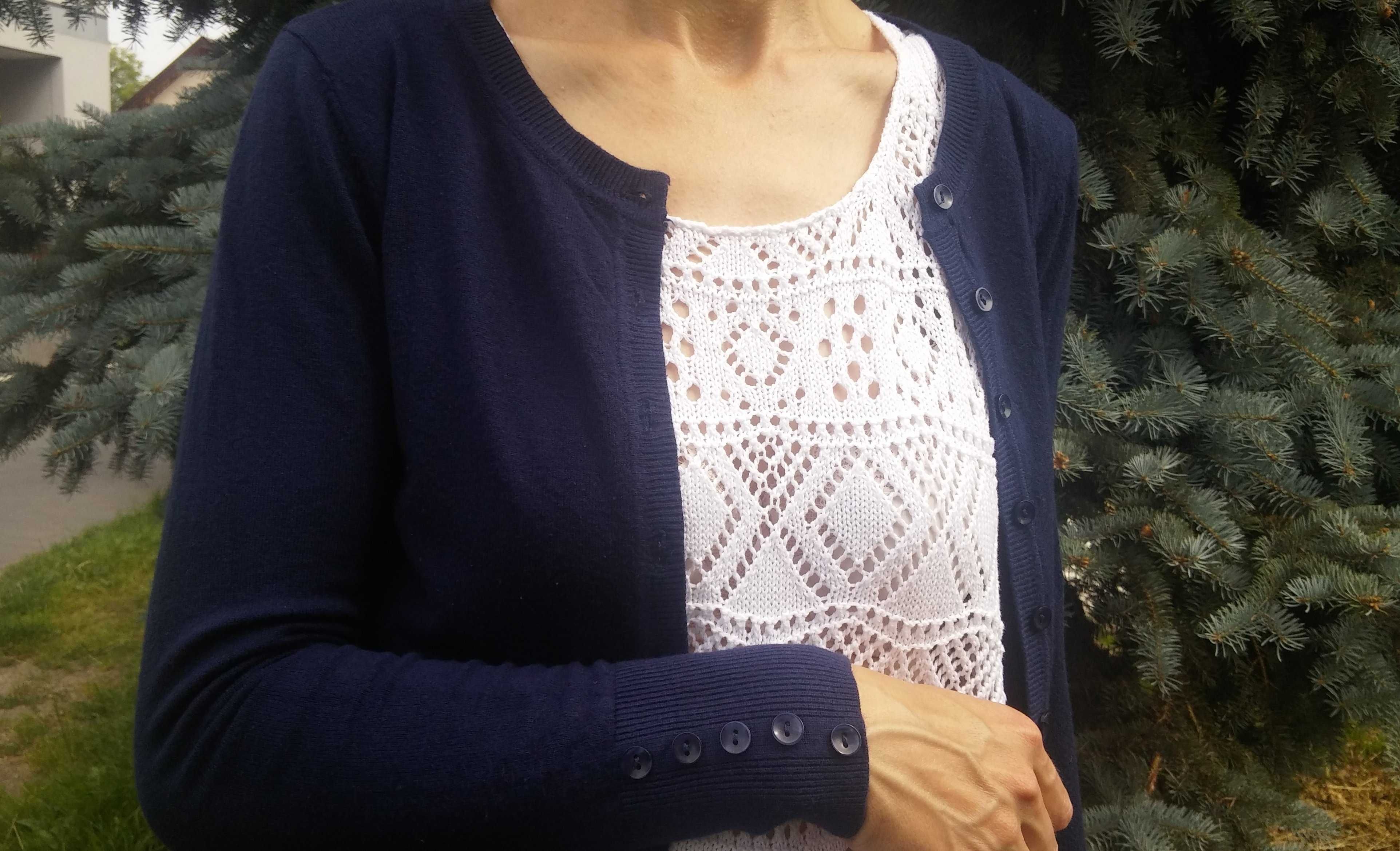 granatowy sweter S/M