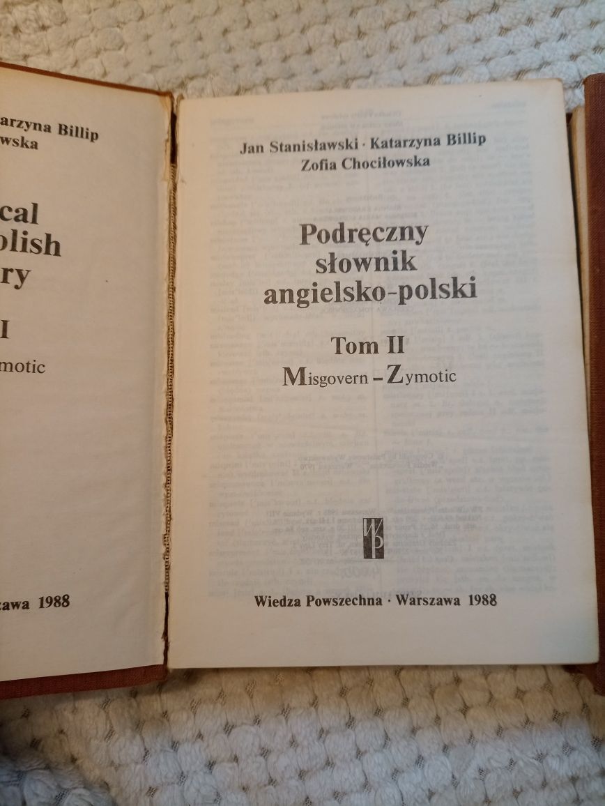 Podręczny słownik angielsko-polski wydawnictwo Wiedza Powszechna