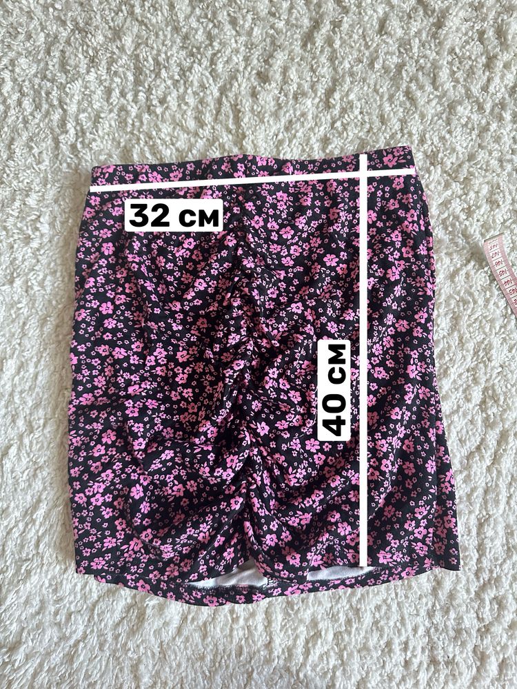 Спідниця H&M квітковий принт