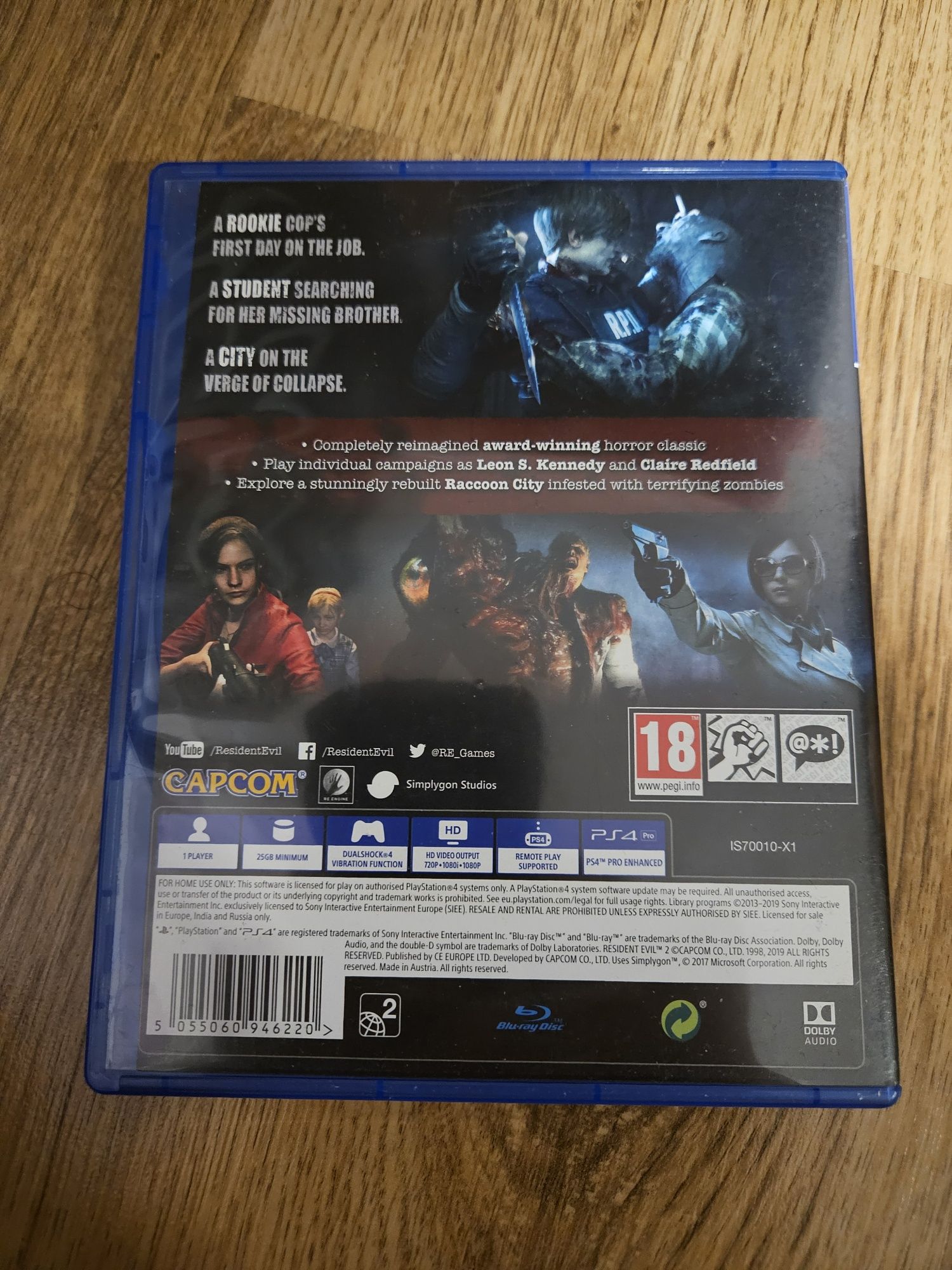 PS4 Resident Evil 2