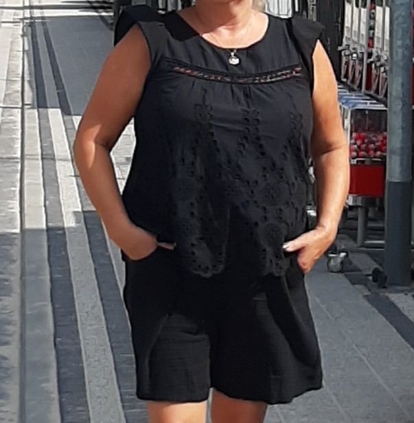 Cieniutki bluzka z haftem