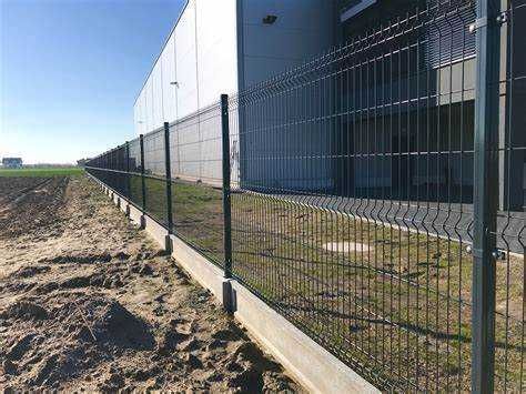 Ogrodzenie panelowe 143cm malowane panel słupek podmurówka Euromet