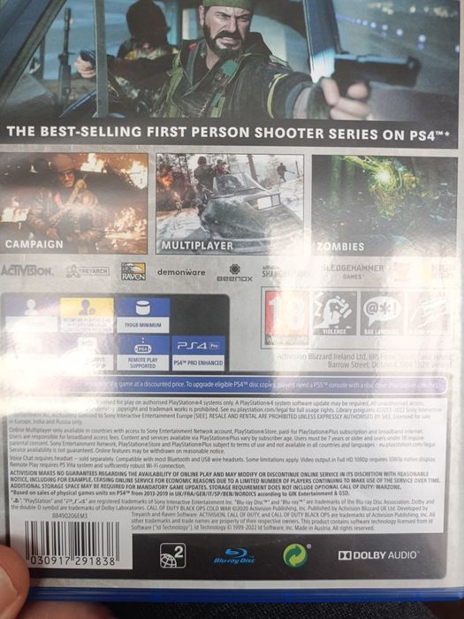 Gra PS 4 call of duty Black ops cold war