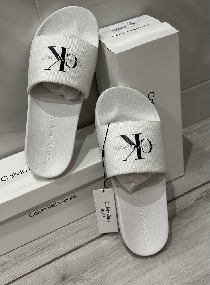 Оригінальні Тапочки Calvin Klein Slide Monogram шльопанці сандалі
