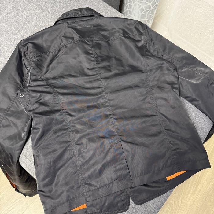 Нейлонова куртка бомбер чорна з коміром diesel black gold 48 m