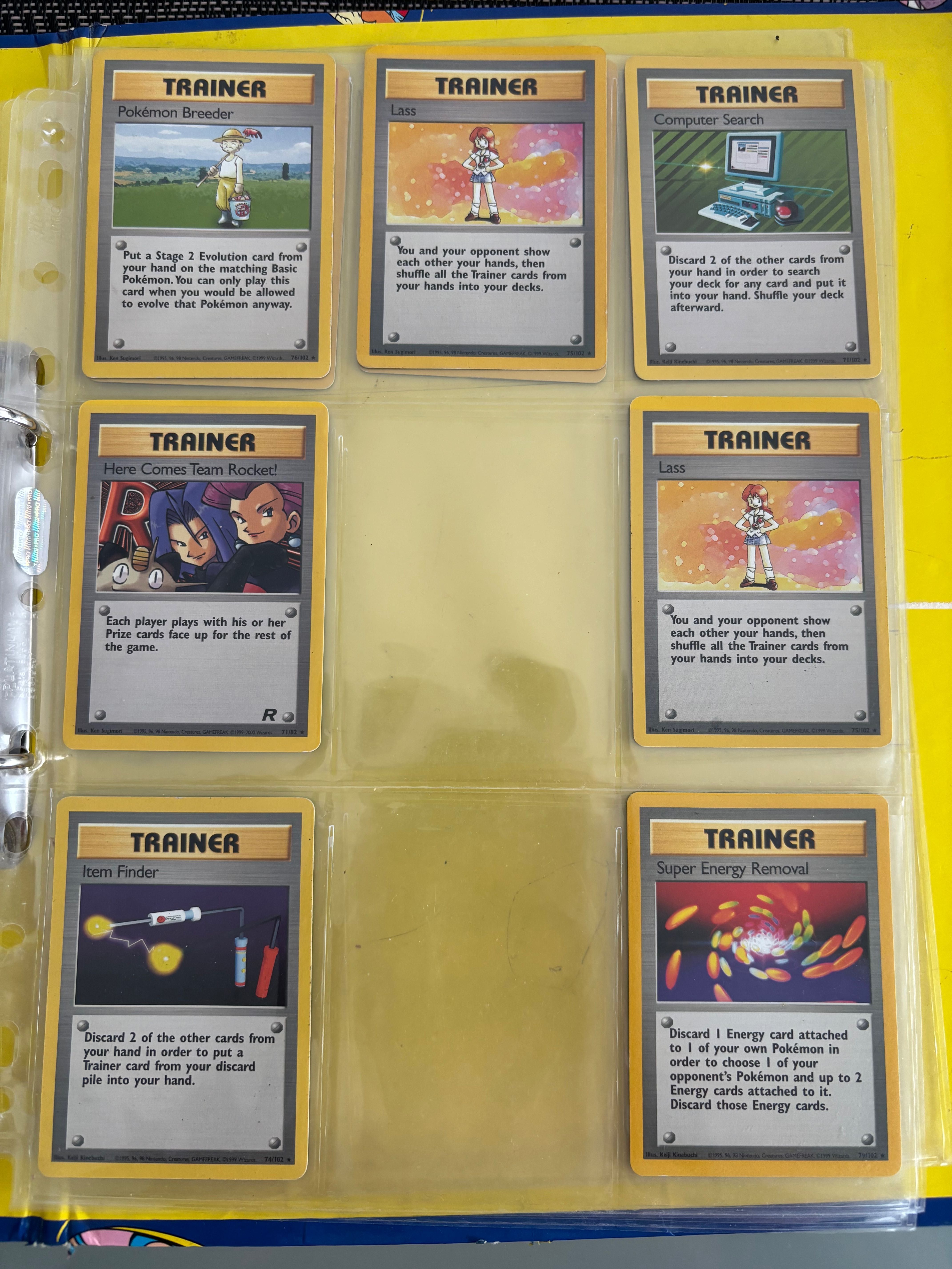 Coleção cartas pokemon Base Set