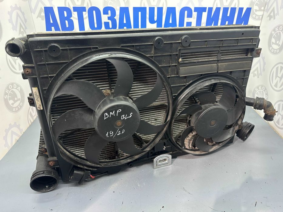 Комплект радіатор дифузор інтеркулер 1.9 2.0 Tді Пасат б6 Гольф Тоуран