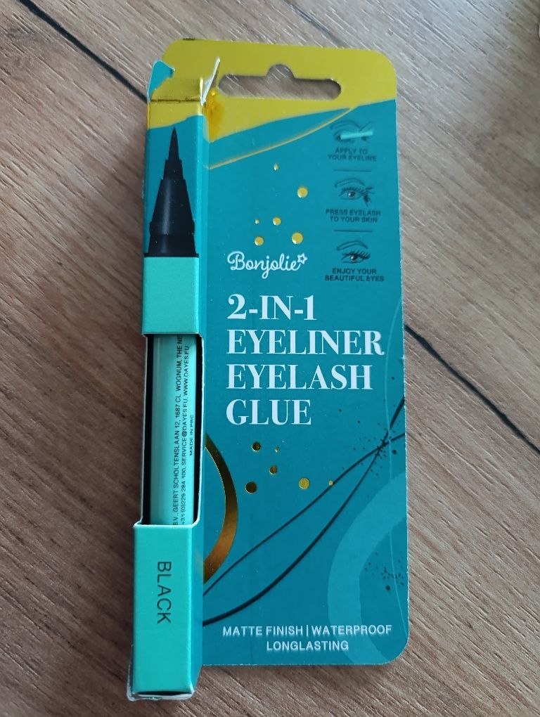 Eyeliner czarny eyelashes glue klej 2w1 w pisaku