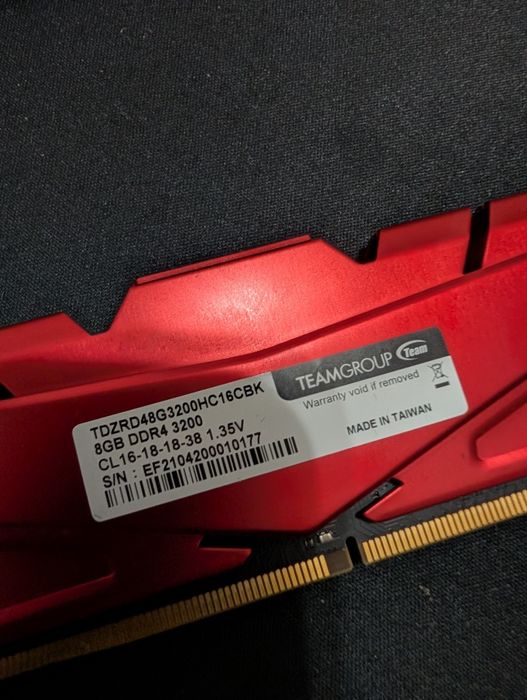 RAM Team Group 2x8GB DDR4 3200MHz Vulcan Z Red CL16