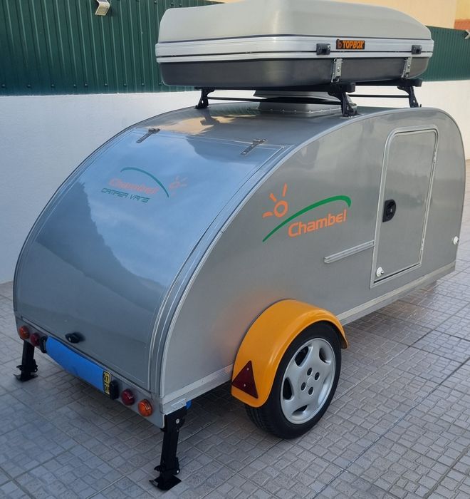 Mini caravana teardrop impecável