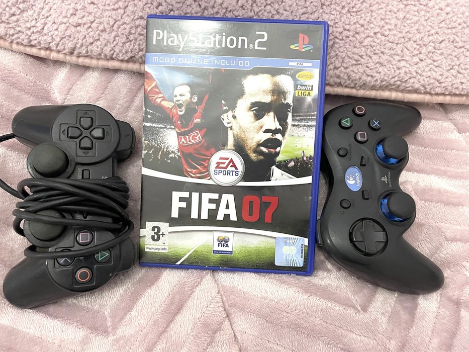 Comando play Station 2 + jogo Fifa7