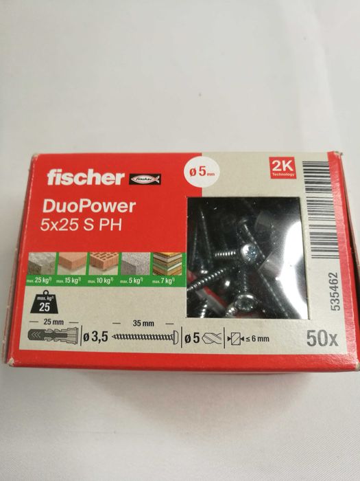 Kołek rozporowy z wkrętem - Fischer