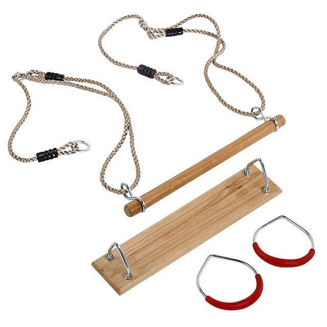 Комплект 3в1 Fun Pack: перекладина, кільця акробатичні, гойдалка