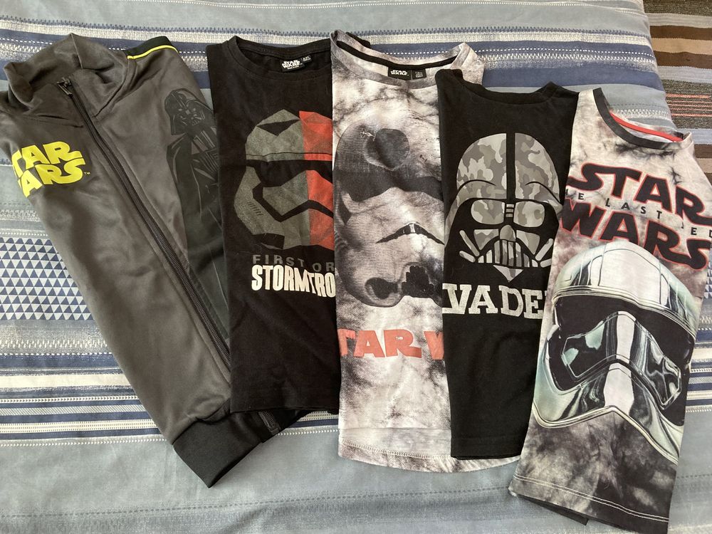 1 casaco + 3 T-shirts Star Wars - 8 anos