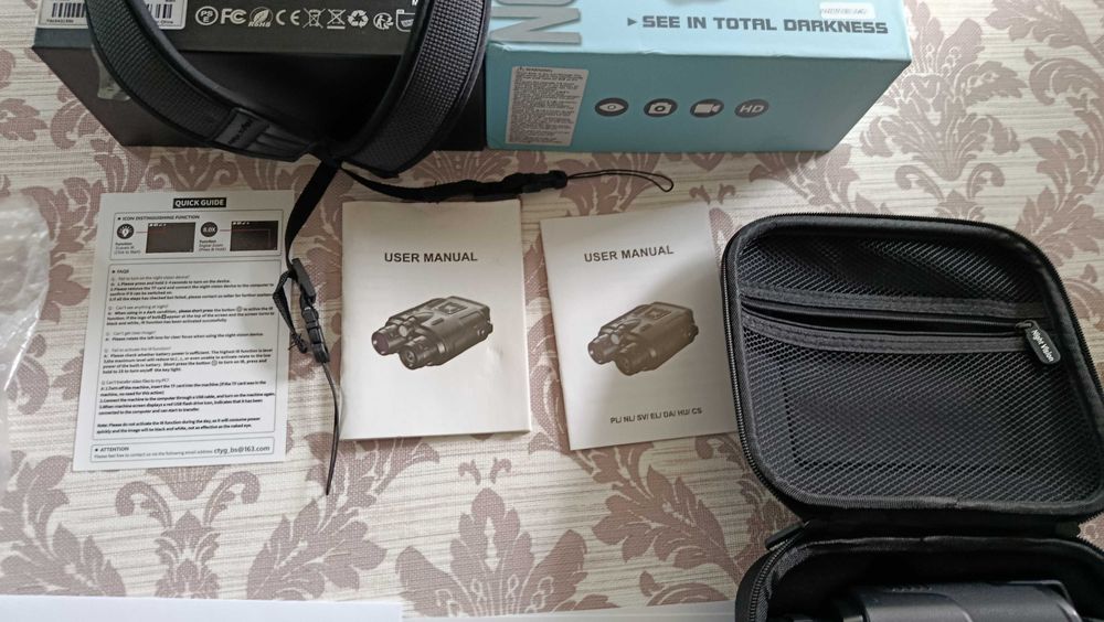 Lornetka z zoomem cyfrowym z funkcją noktowizora i fotografowania