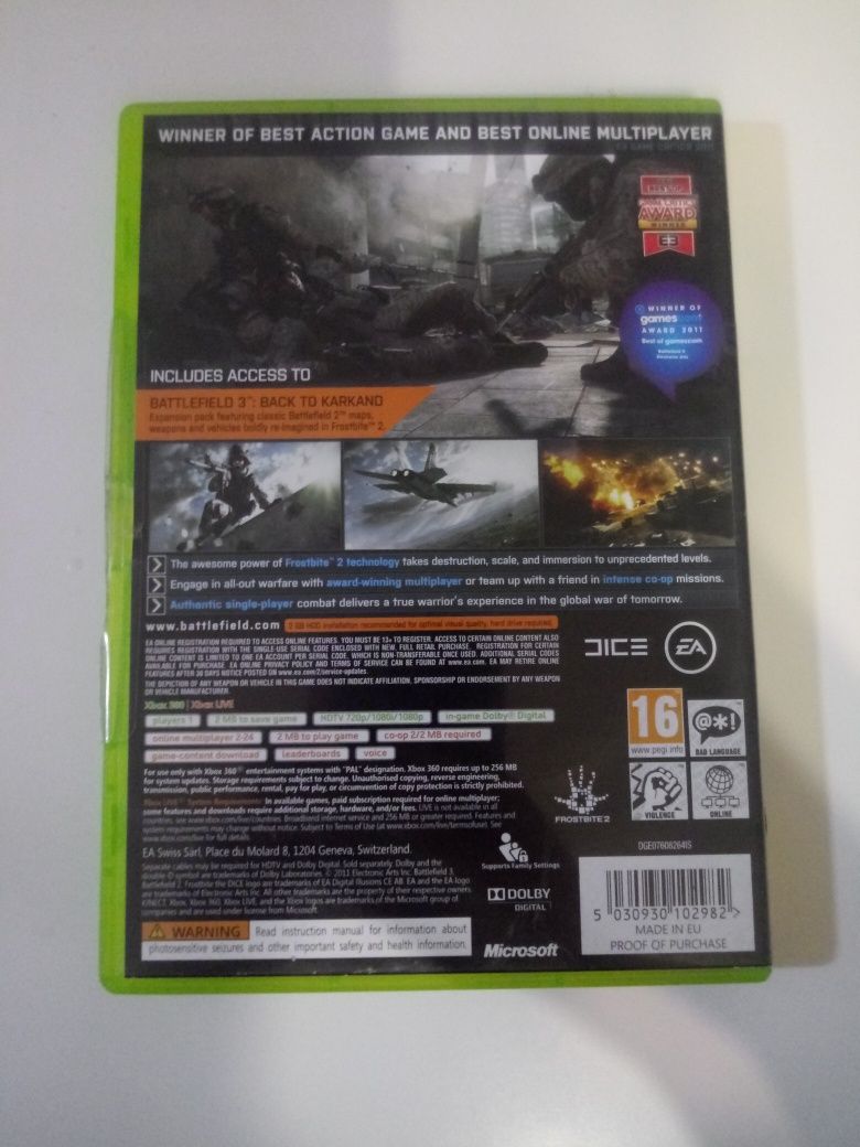 Battlefield 3 limited editon Xbox 360