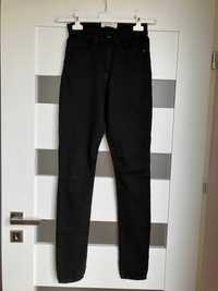 Nowe czarne jeansy spodnie skinny ICHI wysoki stan rurki