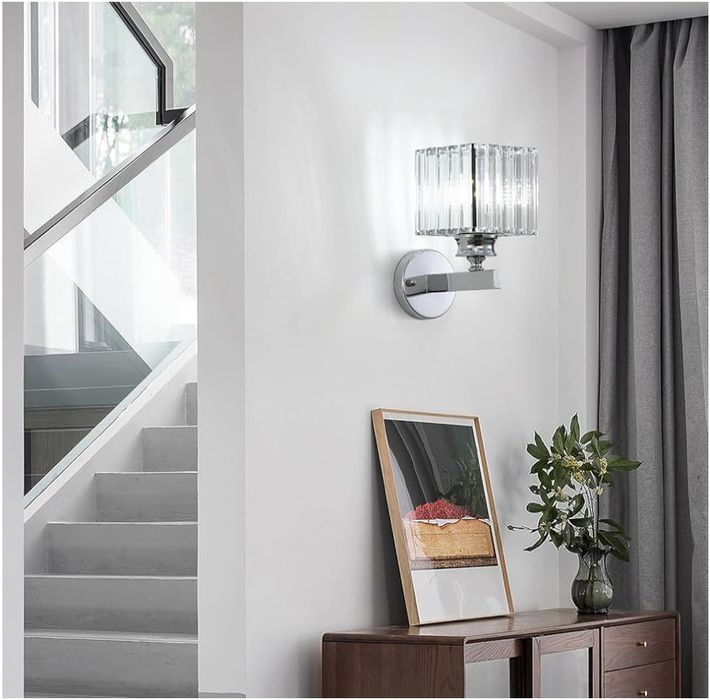 Kinkiet Kryształowy Lampa Ścienna Nowoczesna.