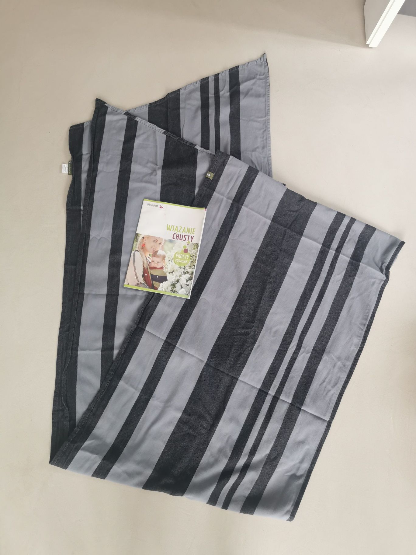 Chusta tkana LennyLamb 4.6 m szara +poradnik