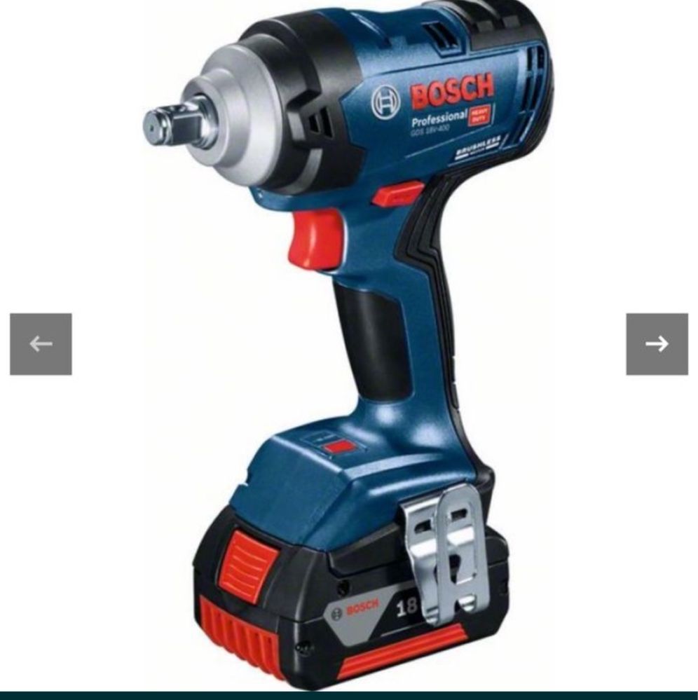 Гайковерт Bosch 400 Hm + 5.0 акум + зп