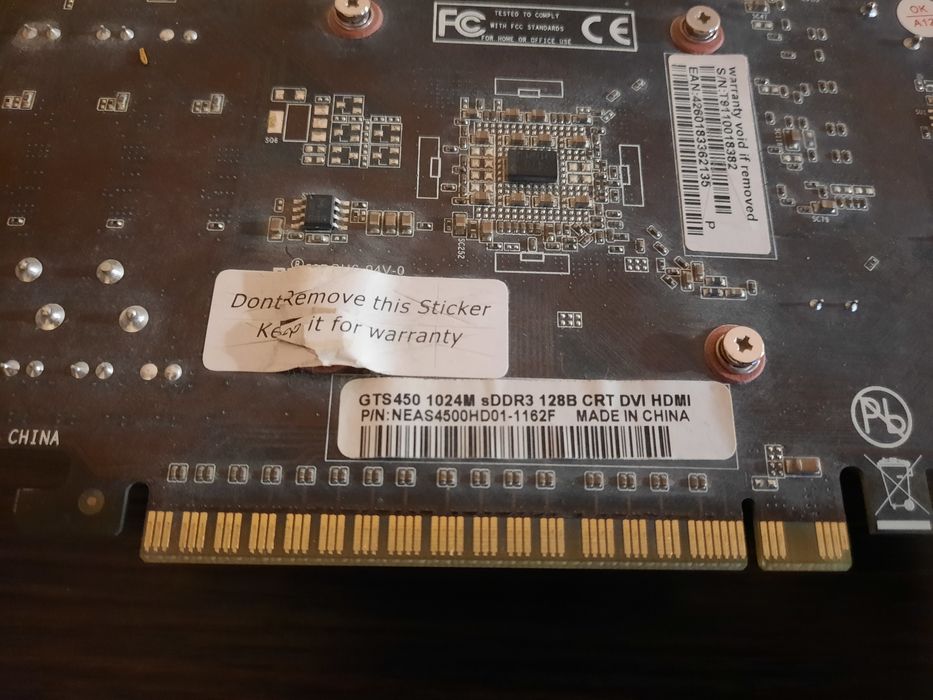 Видеокарта GTS450 1Гб GDDR3 128bit