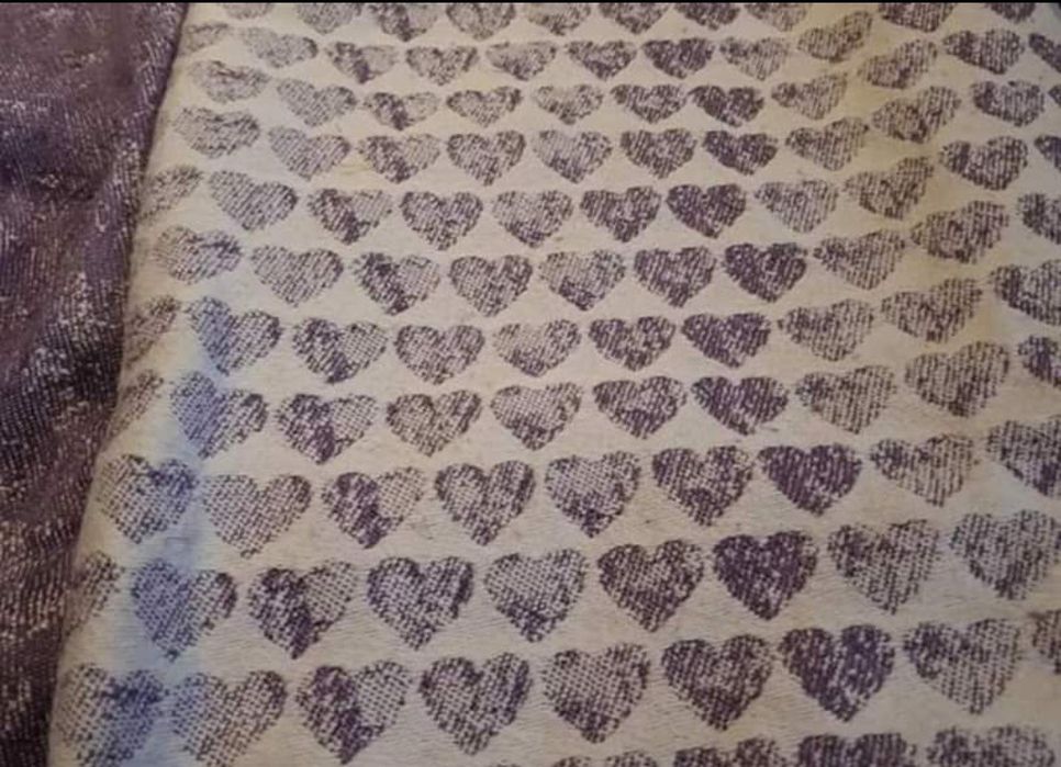 Chusta kółkowa Sensimo Slings Stamphearts Plum na prezent