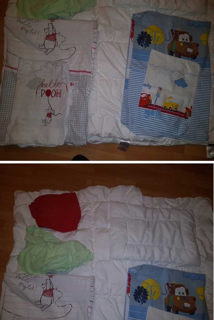 łóżeczko dziecięce IKEA Singlar + materac IKEA Vyssa + kołdry poszewki