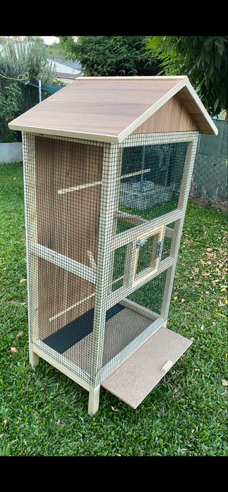 Gaiolas para passaros novas em madeira com 140 x 60 x 45