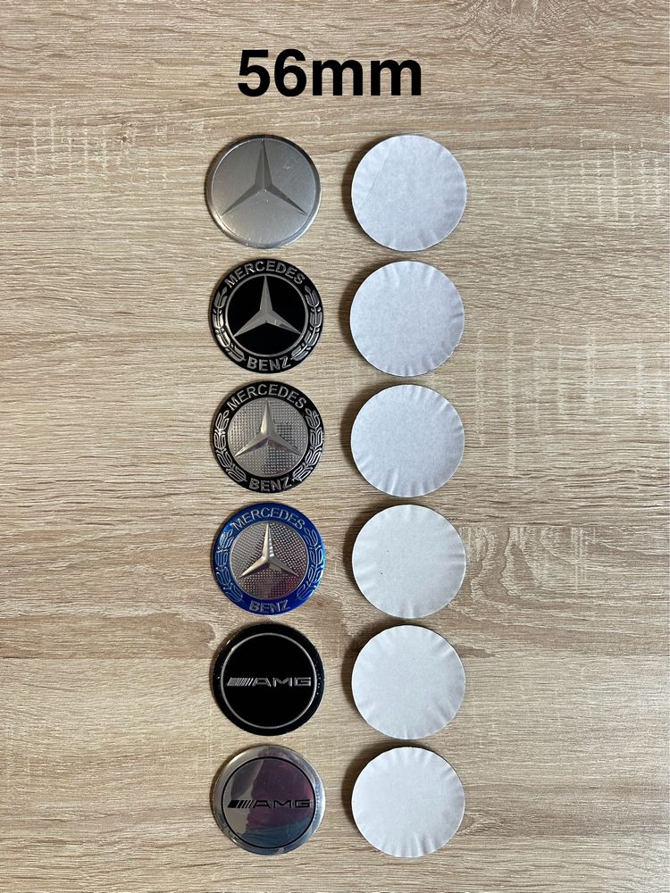 Conjunto 4 Centros Jantes Mercedes Benz 56mm 60mm 65mm 68mm 75mm